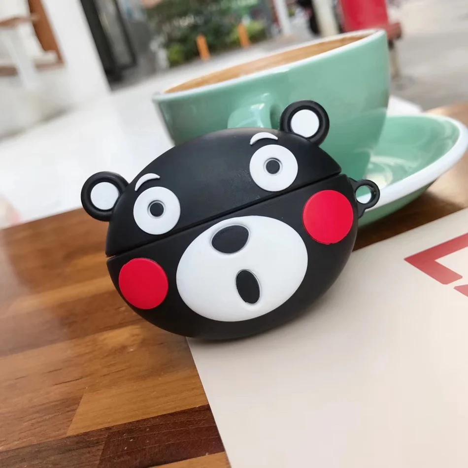 3D чехол для наушников для Airpods Pro Чехол Силиконовый Медведь Кролик свинья собака Мультяшные наушники/Earpods чехол для Apple Air pods Pro 3 Чехол