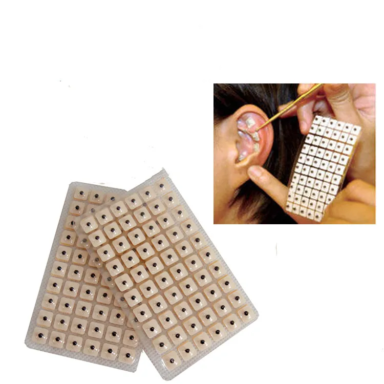

600Pcs/lot Relaxation Ears Stickers Acupuncture Needle Ear Vaccaria Seeds Ear Massage Auricular-paster Press Seeds Health Care
