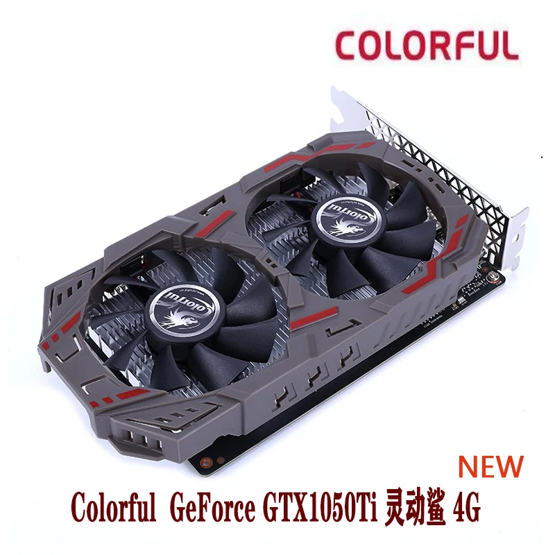 Colorful GeForce GTX 1050Ti 4GD5 GTX 1050 Ti  4G GDDR5 128bit  AMD Intel Desktop CPU NEW graphics card for desktop