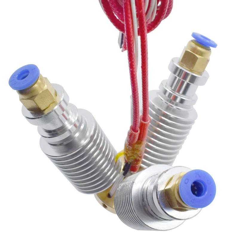 3D принтеры 12V Diamond Hotend латунь мульти Цвет подключения печатающей головки сопла 3 в