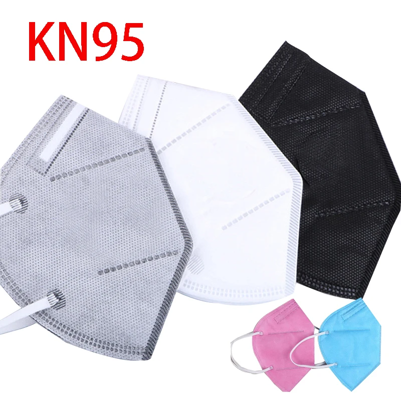 white black 50 20 pcs 100pcs face mask kn95 air pollution carbon filter mask,protector facial