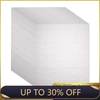 

3D DIY Decor Home Brick Wall Stickers Living Room Waterproof Foam Room Adhesive Sticker Wallpaper for Kitchen