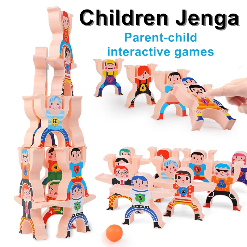 Детский конструктор Дженга профессиональные строительные блоки для родителей и
