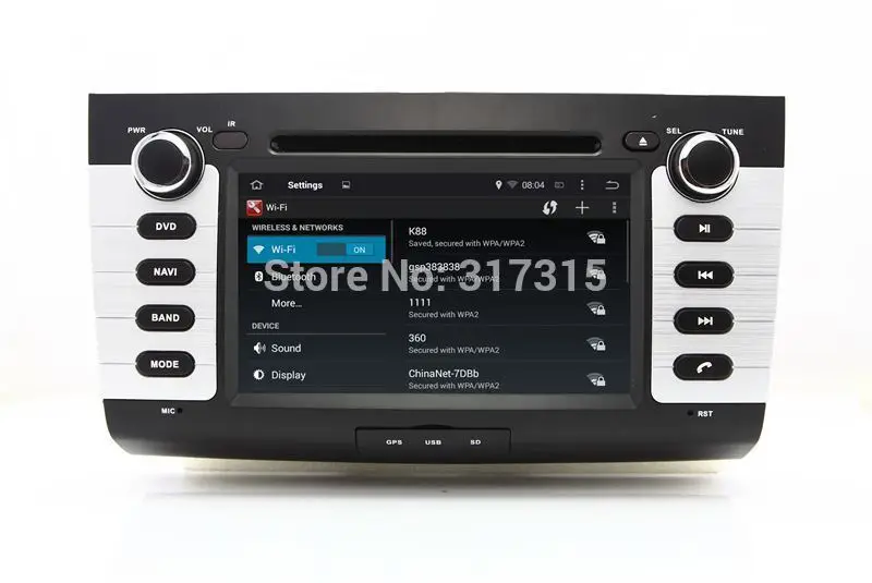 Top Quad core 1024*600 HD screen Android 9.0 Car DVD GPS radio Navigation for Suzuki Swift 2005-2010 with 4G/Wifi,DVR 5