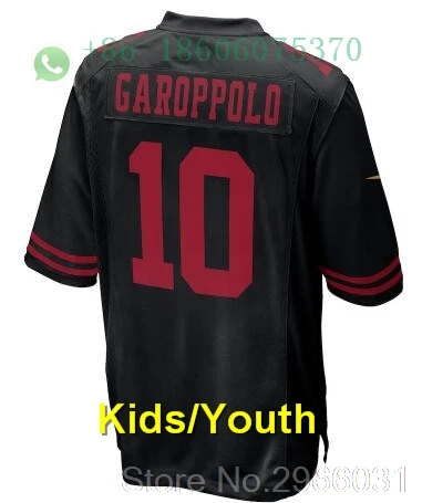 San Francisco A+ качественная Детская Молодежная Джерси 16 Joe Монтана Carlos Hyde NaVorro Bowman Jimmy Garoppolo Джерси