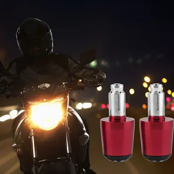

2pcs Universal Motorcycle Handlebar Ends Grip Weights Anti Vibration Plug Cap Hand Grips Bar End Plug Parts