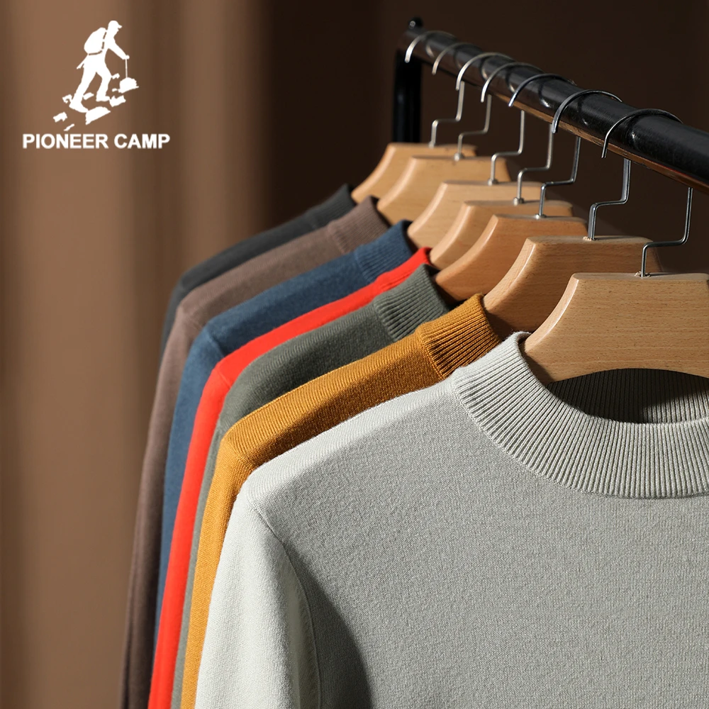 Winter Sweater Clothing Pullover Slim Men Mens Warm Thick Multicolor Pioneer Camp AYK01031092
