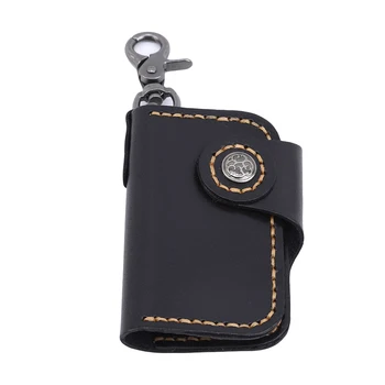 

key organizer keys holder for Men Women Tanned Pu Handmade car key holder etui na klucze solid leather keychain