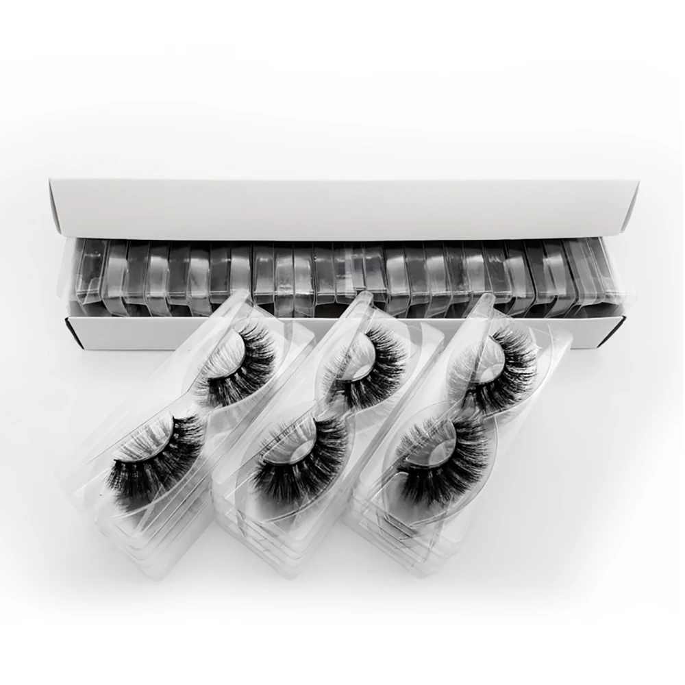 25MM Wholesale Eye lashes Handmade 5D Eyelashes In Bulk Makeup Thick Dramatic Long False Eyelash Extensions Mix 10/20/30 Pairs
