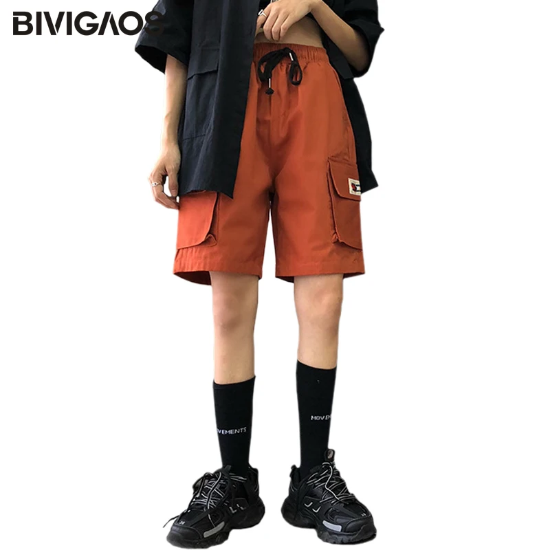 wide leg cargo shorts