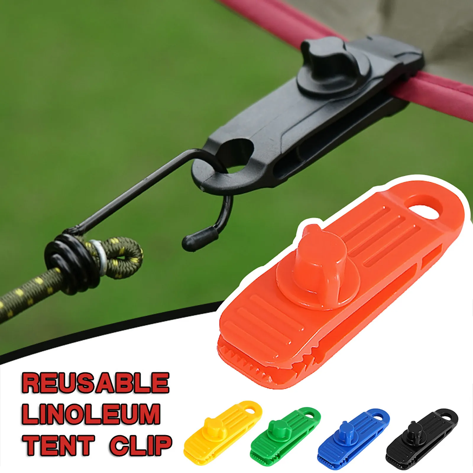 

Reusable Linoleum Tent Clips Reusable Tent Tarp Tarpaulin Clip Clamp Buckle Camping Tools Heavy Tent Clip Adjustable Tools