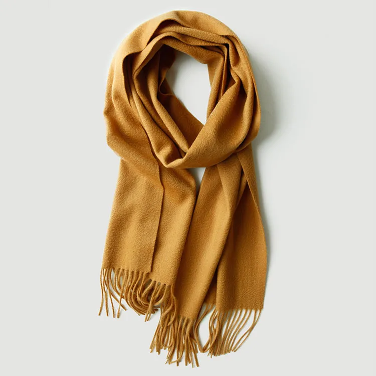 CAVME 17 Light brown Шарф из чистого кашемира для женщин и мужчин, длинные шарфы из кашемира, зимние шарфы, Заказные буквы 40*200 см, 200 г - Цвет: CAVME 17 Light brown