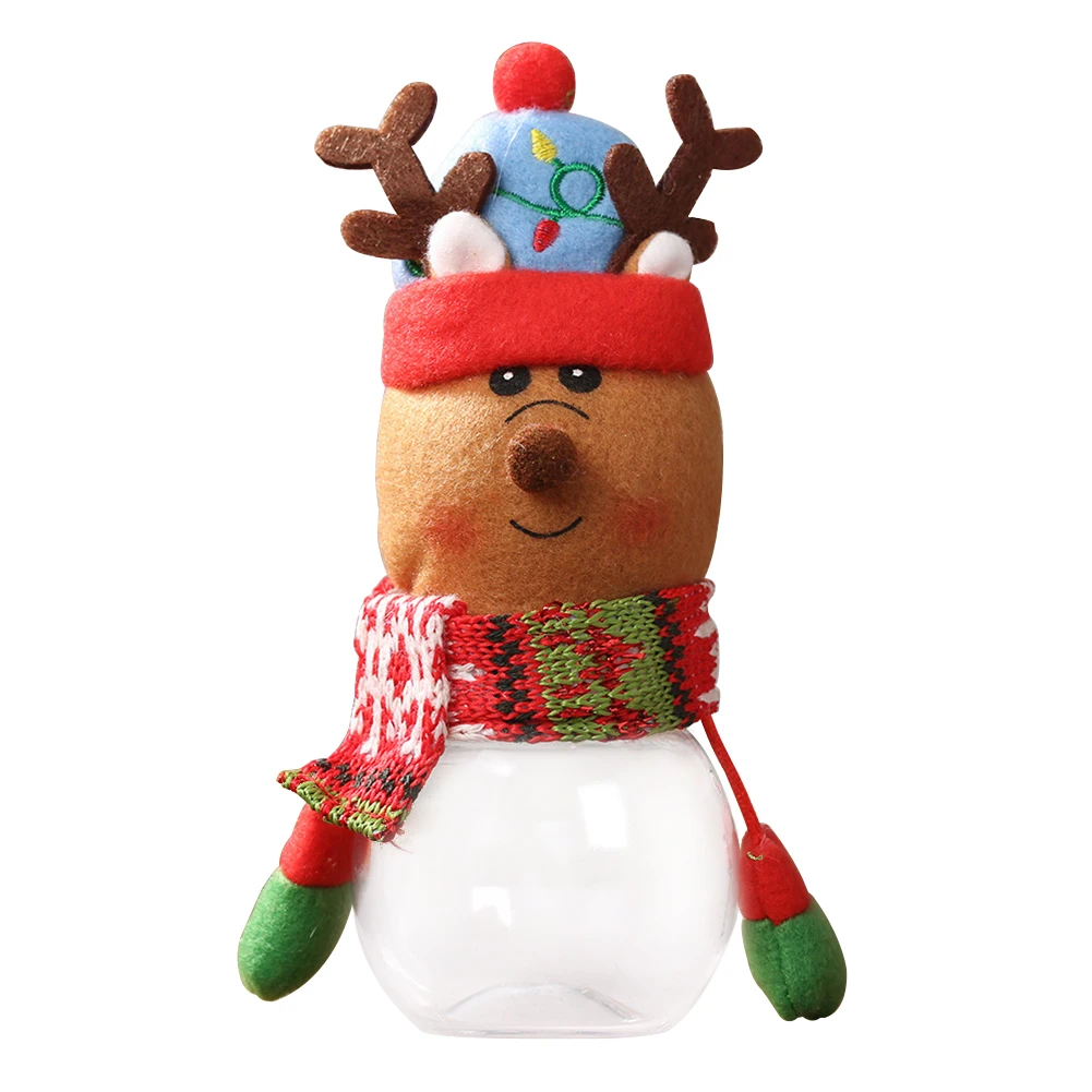 Gift Box Colorful Christmas Decorative Child Kids Festival Chocolates Santa Portable Candy Jar Storage Bottle Exquisite Biscuit