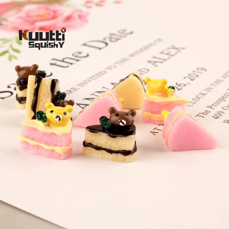 

Kuutti Squishy 30pcs Lovely Cakes Slime Charm Beads Kits Headwear Flatback Craft Ornaments Decoration Phone Case DIY Accessories