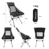 Portable Moon Chair Lightweight Fishing Camping Barbecue Chair Foldable Extended Hiking Seat Garden Ultra Light Office Household ► Photo 2/6