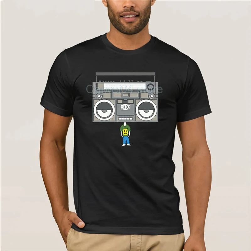 Модная летняя футболка BOOMBOX HEAD 100% хлопок музыкальный Топ Lover Мужская футболка| |
