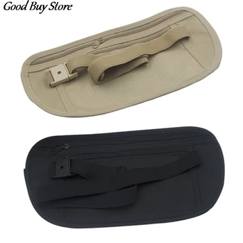 

2pcs Minimalist Invisible Wallet Waist Bag Men Mini Pouch Ultra Thin Waist Pack Hidden Security Wallets Purse Belts Holder Pouch