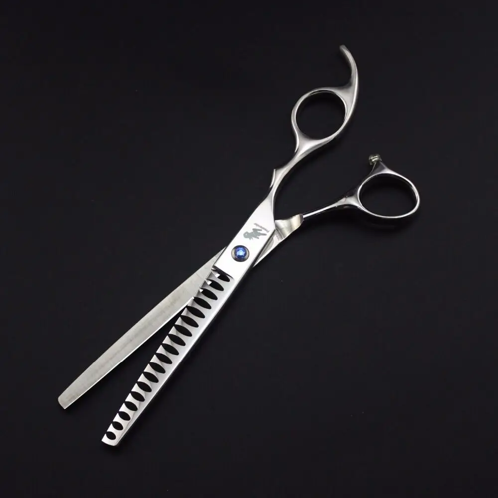 fishbone scissors 7 дюймов ножницы для домашних собак набор профессиональный комплект для ухода за шерстью домашних животных прямые плотные тонкие ножницы и изогнутые ножницы для ухода за домашними животными - Цвет: fishbone scissors
