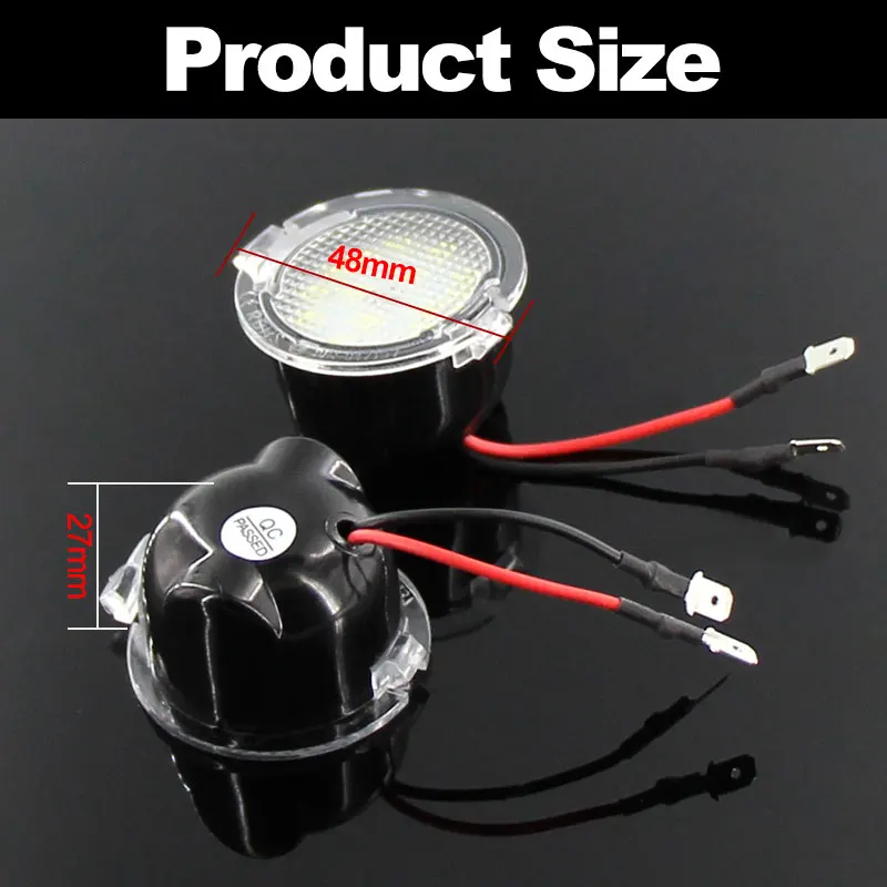 TECTICO Luci a LED Specchietto retrovisore auto, Luce retrovisore senza errori 6000K bianco per