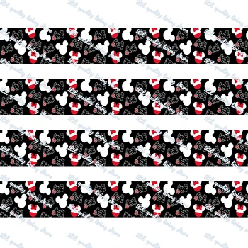 

Cartoon mouse grosgrain printed halloween ribbon 50 yards a set DIY Art Handmade Materials Ribbons and diy bows tape