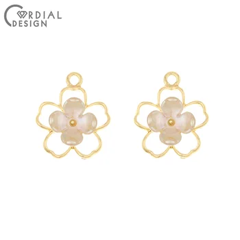 

Cordial Design 100Pcs 19*23MM Jewelry Accessories/Pendant/DIY Making/Flower Shape/Resin Effect/Earring Findings/Hand Made/Charms