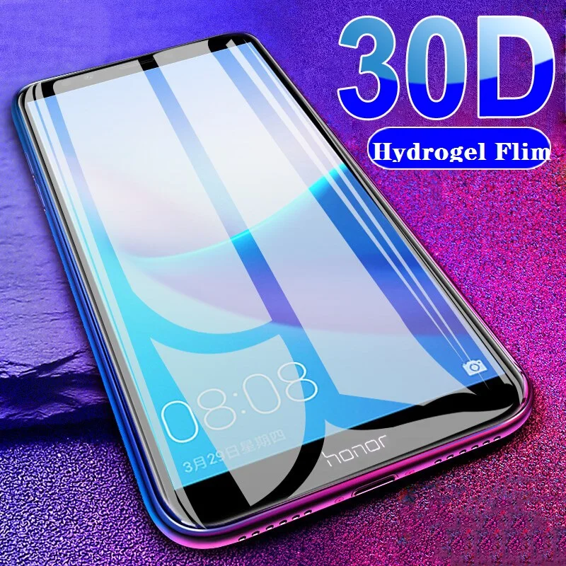 

30D Filmt Protective Film For Huawei Y5 Y6 Y7 Y9 Prime 2018 Hydrogel Film Y5 Lite Y 5 6 7 9 Pro 2019 Screen Protector Film