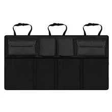 Многофункциональный органайзер для багажника автомобиля, сумка для хранения спинки сиденья, большая емкость, регулируемая сумка на заднее сиденье, сумка Оксфорд, универсальная сумка для хранения