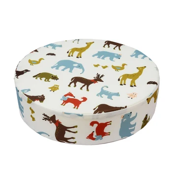 

With Strap Thickened Home Round Shape Heightening Mats Booster Seats Dismountable Animal Printed Chair Cushion Dining Decoration
