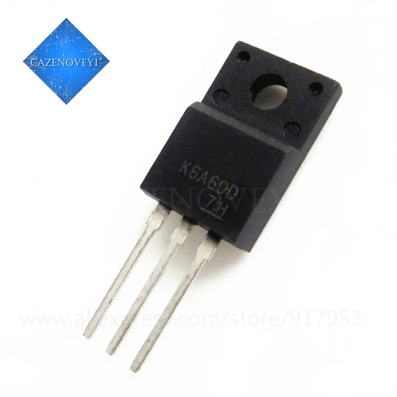 10pcs/lot TK6A60D TK6A60 K6A60D TO-220F 6A 600V new original In Stock | Электронные компоненты и принадлежности