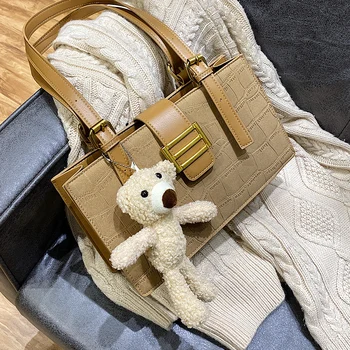 

New Autumn and Winter Frosted Small Bag 2020 New Fashionable All-Match Shoulder Bag Online Influencer Pop Women's Underarm Bag