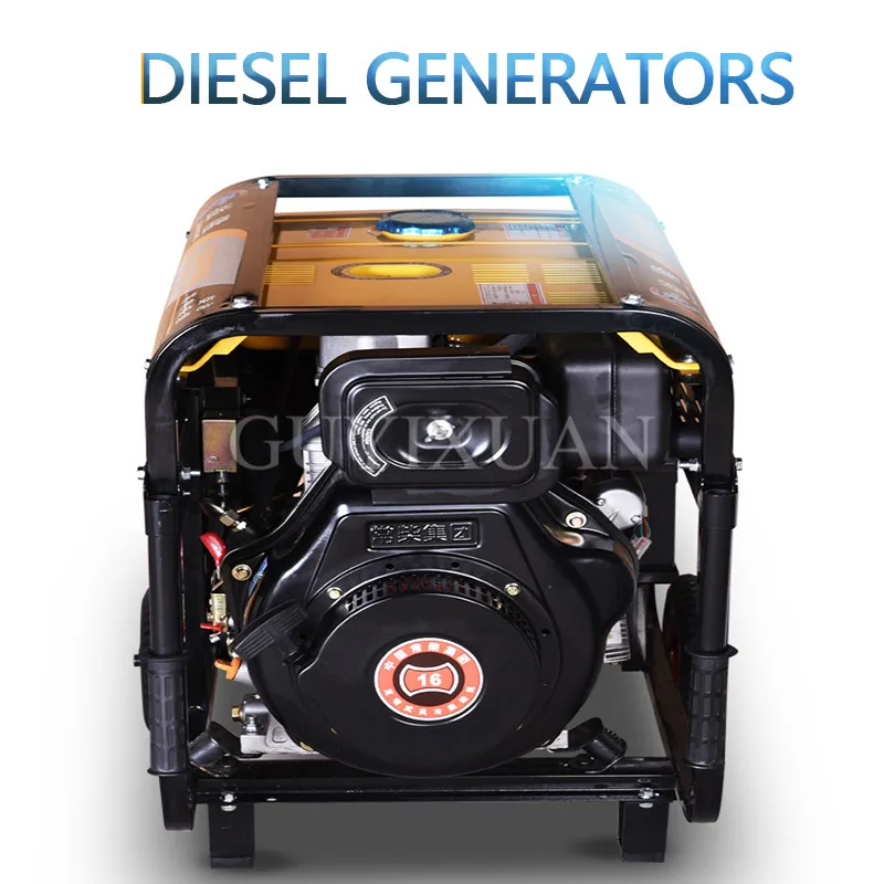 3,5 кВт дизельный генератор, домашнее небольшое электрическое оборудование, дизельный генератор s один трехфазный 380 В двойное напряжение 220 В