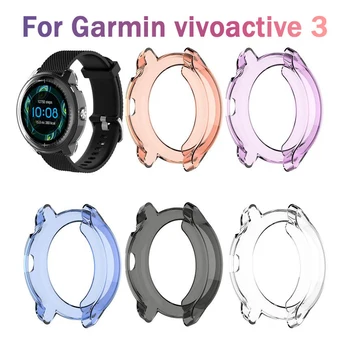 

Transparent Watch Protective Case Cover Frame Protector Shell for Garmin Vivoactive 3 Music Smart Bracelet Wearable Accessories