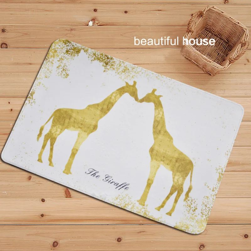 

Giraffe Mat Water-Absorbing Doormat Living Room Entrance Mat