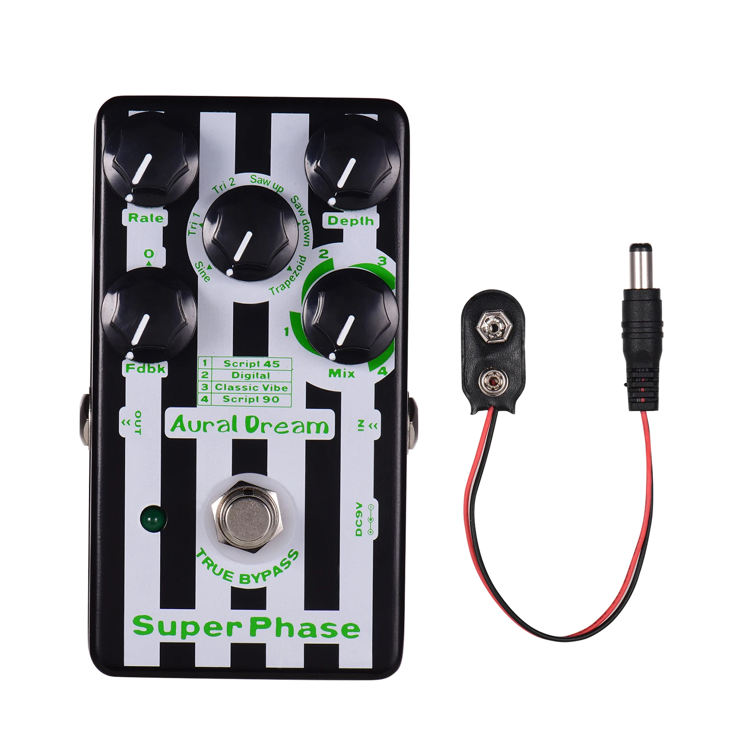 Aural Dream Super Phaser педаль эффектов для гитары 4 режима 6 волн корпус из алюминиевого сплава с истинным обхода аксессуары для гитары