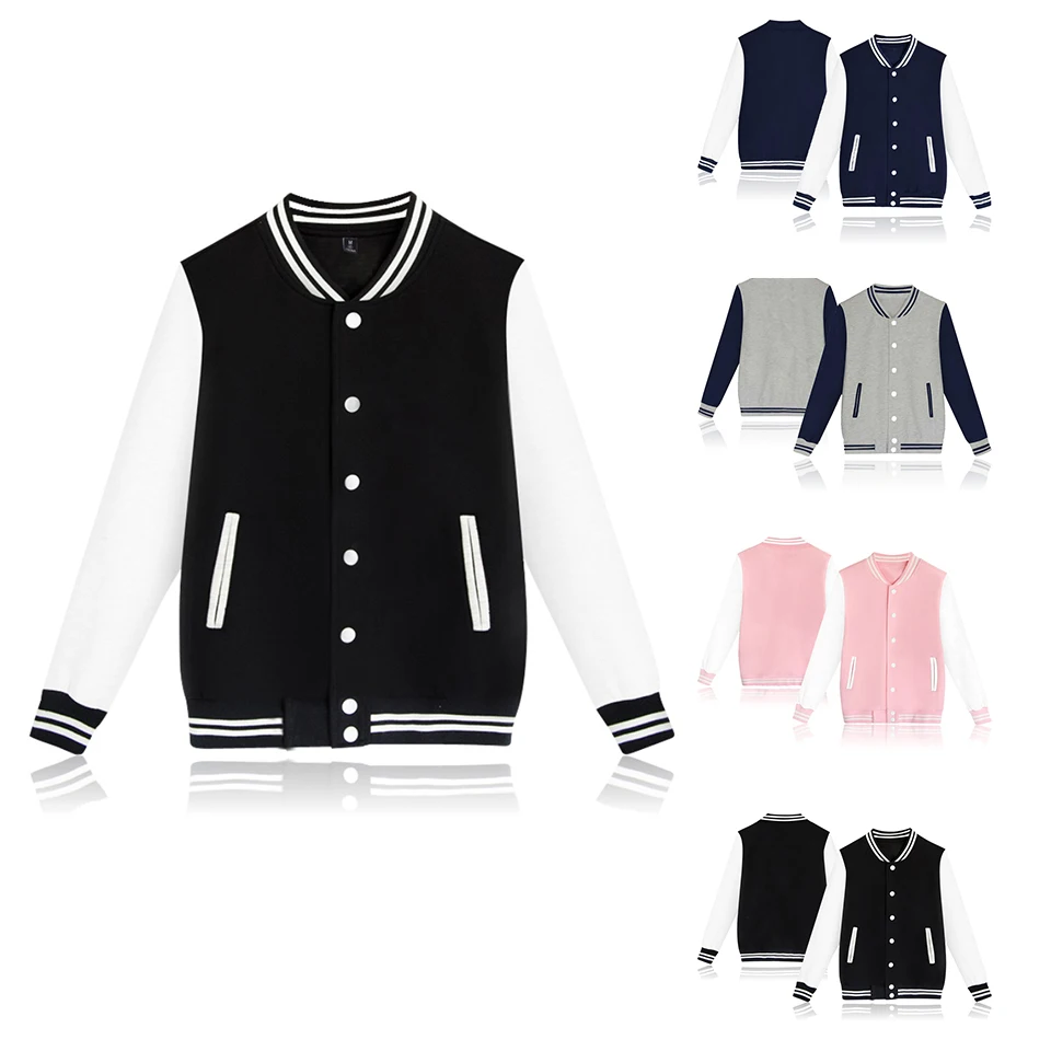 Blackpink KPOP бейсбол равномерное Мужская Одежда Harajuku Slim fit Модная хлопковая бейсбольная куртка кэжуал
