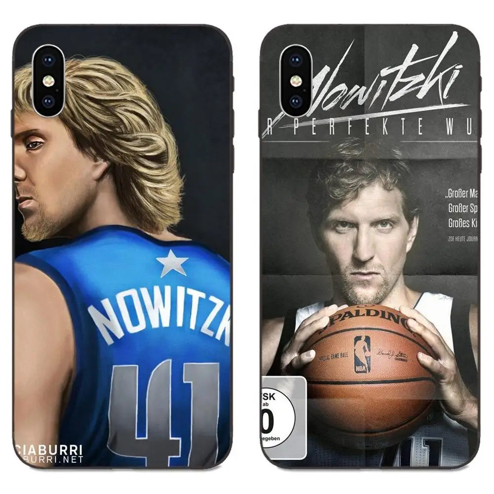 Чехол из ТПУ для баскетбольного роста Dirk Nowitzki No.41 Apple iPhone 4 мобильный телефон 5 4S SE 6