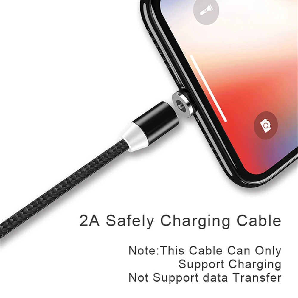1 м 2 длинный Магнитный кабель USB C Micro светодиодный Usb зарядный для iPhone 8X11 Pro Samsung S8 S9