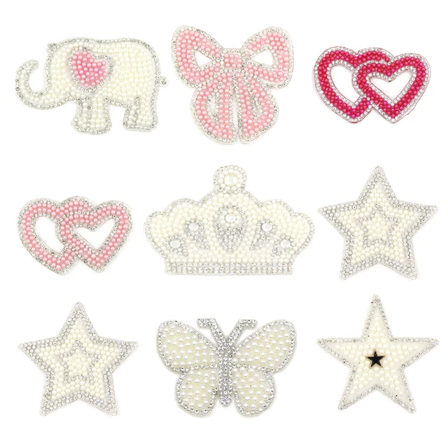 Patches Clothes Crown Rhinestones  Diamond Sewing Applique Stickers -  Rhinestone - Aliexpress
