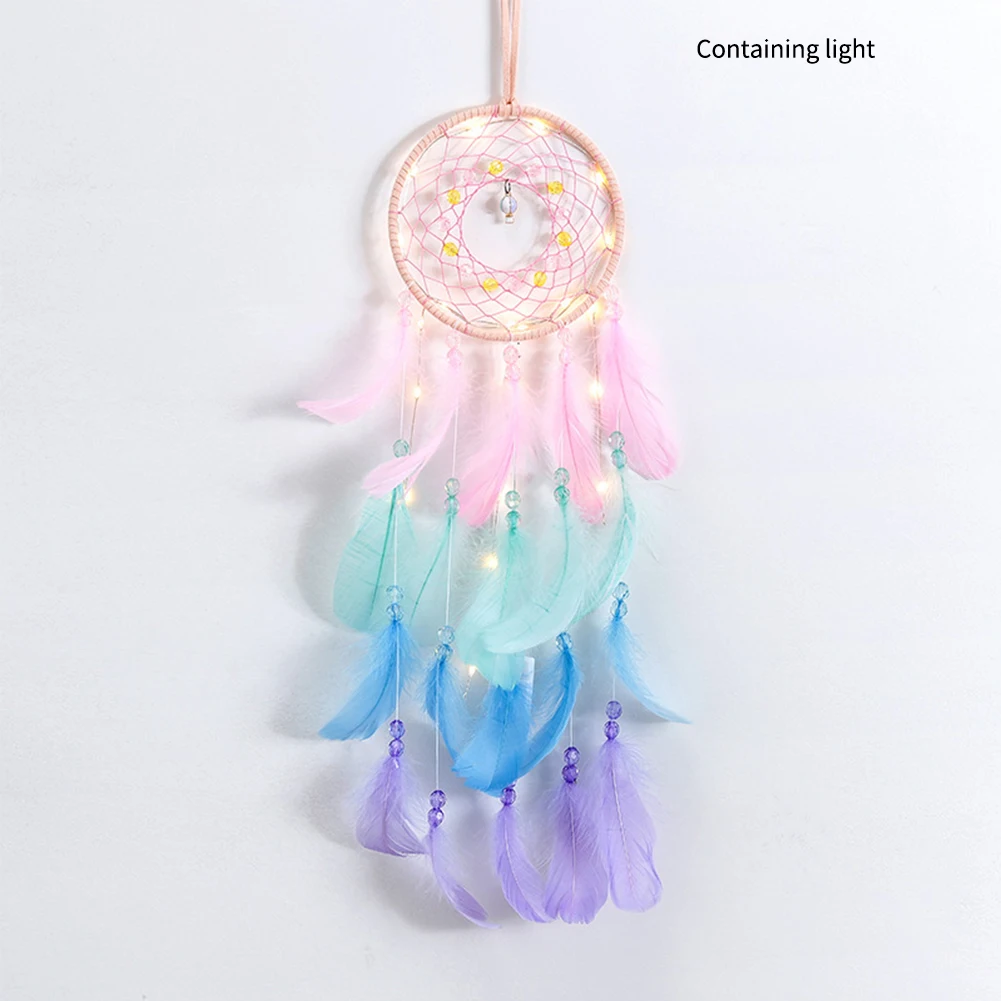 Wind Flying Wall Hanging Bedroom Feather Tassel Decorations Car DIY Craft Gift Props Romantic Home Dream Catcher Lamp