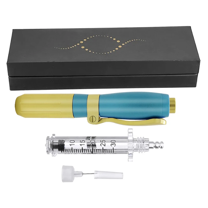 hya pen Kits 0,3 мл гиалуроновая шприц-ручка массажный Распылитель ручка комплект высокого давления кислотные микро пистолеты гиалуроники Ручка Шприц игла - Номер модели: hya pen Kits