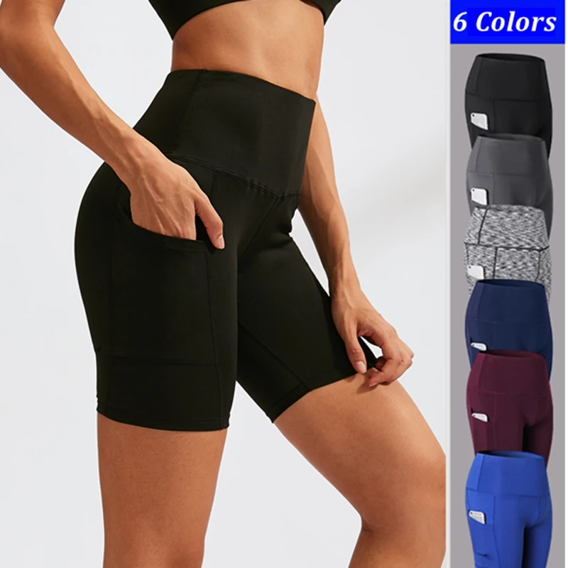 Women Seamless Shorts High Waist Yoga Shorts Fitness Sports Running