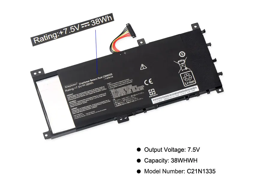 Новый телефон KingSener C21N1335 Аккумулятор для ноутбука ASUS VivoBook S451 S451LA S451LB S451LN серия