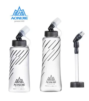 

AONIJIE BPA Free Water Bottle Foldable 250ml 420ml Hydration Water Bladder For Running Marathon Cycling Trail Hiking