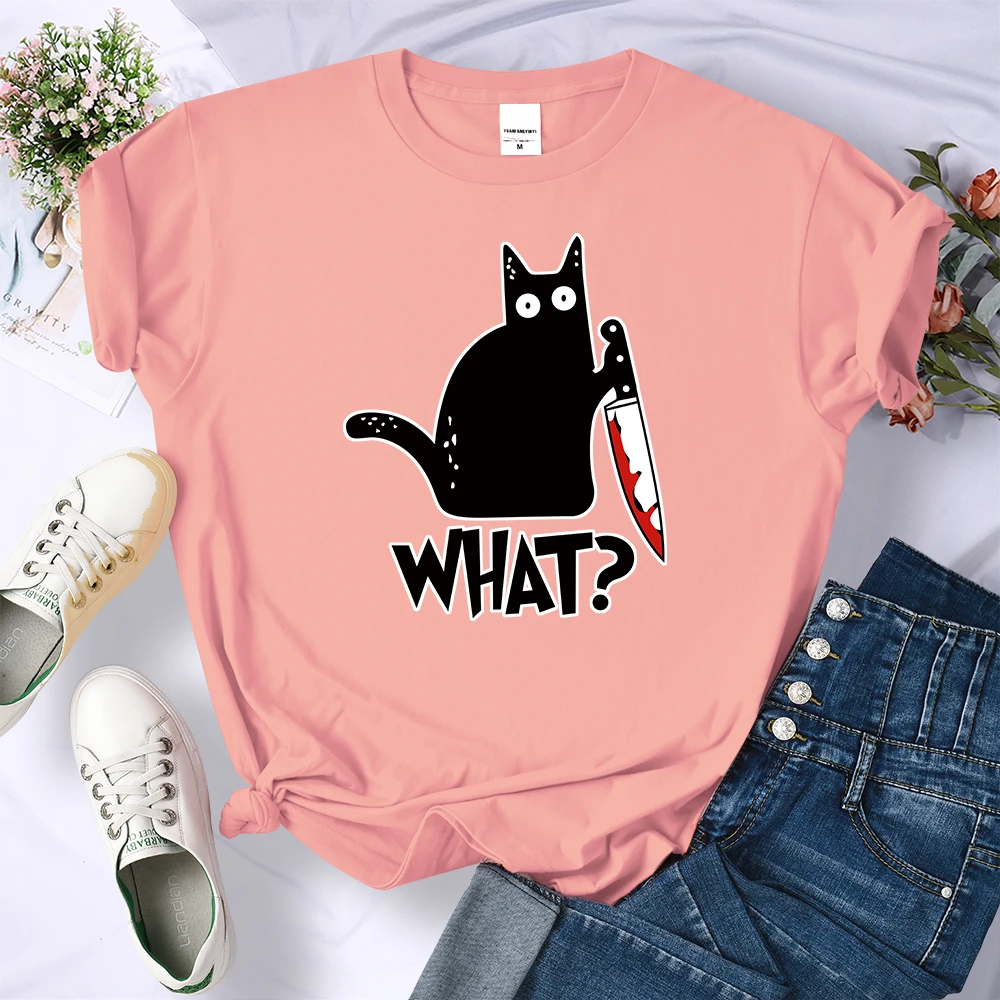 FREE SHIPPING Cat What Funny Halloween T Shirt JKP4569