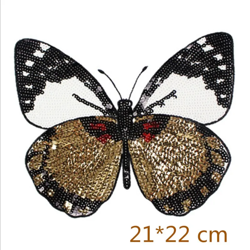 

Beaded Embroidered Butterfly Sequins Cloth Fashion Clothing Patches Applique Clothing Accessories