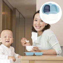 Assiette de bébé en forme de poisson de dessin animé, assiette à dîner divisée pour enfants, bol d'entraînement