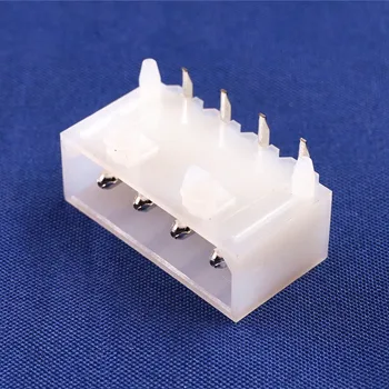 

100 pcs 5.08 mm 4 Pin D Shape Wafer Male Contact Pin Right Angle 90 Degree PCB Solder 8981 IDE 4 Pin D ATX / EPS Power Connector