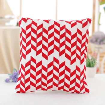 

Nordic style knitting stuffed back cushion embroidered cushions，geometric patterned pillows birthday or Christmas gifts