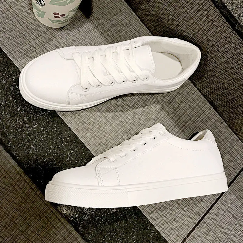 

Versatile Base Small White Shoes Women's 2019 Spring Spring New Style Korean-style Students Shoes Flat WOMEN'S Casual Shoes Whit