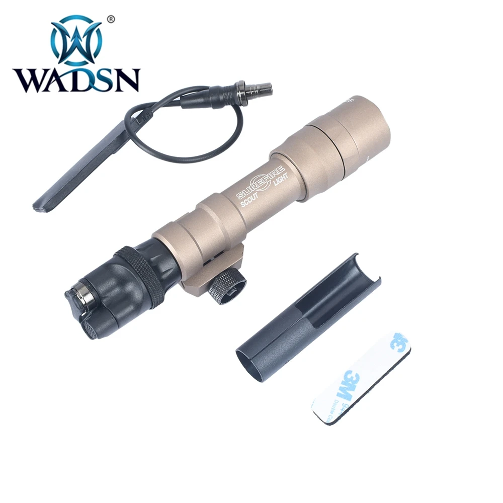 Коричневый WADSN тактический флэш-светильник M600DF с SL07 Scout двойной переключатель страйкбол факелы Fit 20 мм Picatiny Rail WD04019 Softair оружейный светильник - Цвет: Коричневый